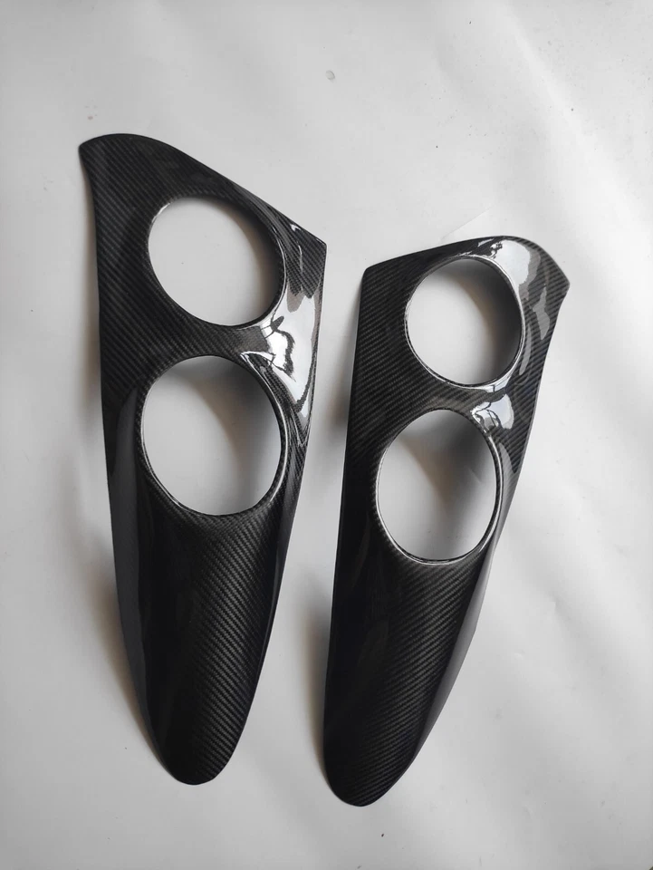 Cubiertas de lámpara de faros de fibra de carbono para Smart Roadster 452 2004 2005 2003-2006 Foto 1 de 3