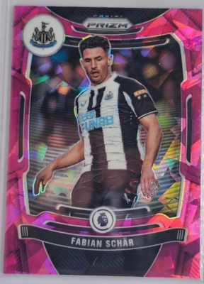 2021-22 Prizm EPL FABIAN SCHAR #34 PINK CRACKED ICE PRIZM SP Newcastle United - Image 1 of 2