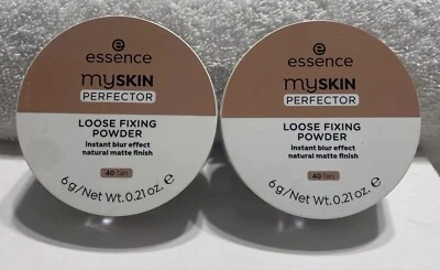 Essence My Skin Perfector Loose Fixing Powder Matte Tan 40 Vegan Lot Of 2 - Image 1 of 2