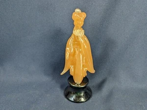 Murano Cenedese Ermanno Nason Seti Seda Vidrio Diosa Asiática con Abanico Estatuilla Como Nueva - Imagen 1 de 9