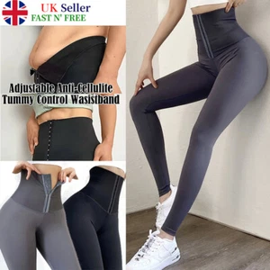 Women's Slimming Pants High Waist Sweat Sauna Body Shaper Leggings Waist Trainer - Picture 1 of 36