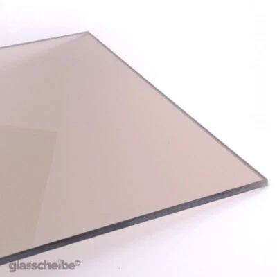 GLASSCHEIBE24.COM BY TEMPRIX Glas auf Maß Braunglas 6mm Zuschnitt Glasplatte Glasscheibe Wunschmaß Ersatzglas