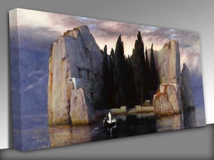 Arnold Bocklin Isle of the Dead Canvas Wall Art Picture Print - Picture 1 of 4