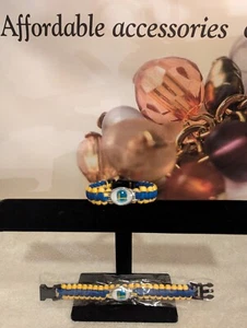 Kostenloser Versand. Golden State Warriors NBA Paracord Armband. - Bild 1 von 3