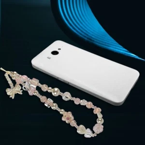 Versatile Acrylic Mobile Strap Beaded Phone Chain as Wristband or Bracelet - Photo 1 sur 8