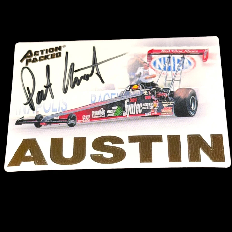 Pat Austin 1994 ACTION PACKED RACING #38 autographed VINTAGE NHRA card RARE - Image 1 of 1