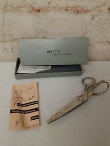 Gingher 7 1/2" Pinking Shears in Original Box - Sewing Craft Quilting Scissors