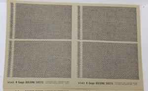 VTG / N GAUGE / WALTHERS #V545 / BUILDING PAPER / 1 SHEET / ACCESSORIES - Picture 1 of 2