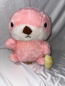 Mucchiri Rakkun Otter C0510 Amuse Pink 5 Zoll Plüschtier Stofftier Puppe Japan - Bild 1 von 9