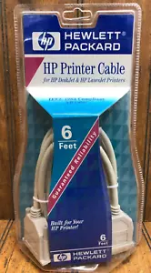 Hewlett Packard HP Printer 6ft long IEEE 1284 Compliant A-B Cable - Picture 1 of 4