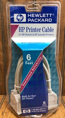 Hewlett Packard HP Printer 6ft long IEEE 1284 Compliant A-B Cable - Image 1 of 4