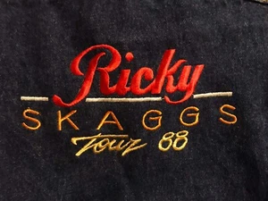 Ricky Skaggs JEAN JACKET Tour 1988 Rare VINTAGE Wrangler  - Picture 1 of 10
