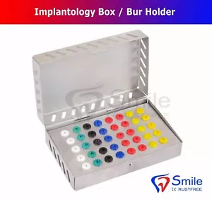 Instrumentos quirúrgicos dentales caja de esterilización vacía para herramientas de implantes quirúrgicos - Imagen 1 de 4