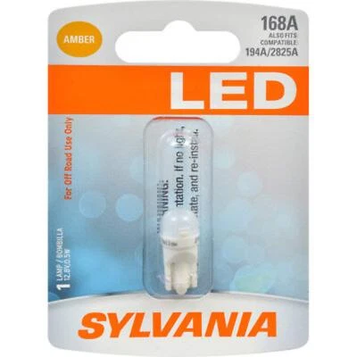 SYLVANIA - 168 T10 W5W LED Amber Mini Bulb - Bright LED Bulb, Ideal for Interior - Image 1 of 4