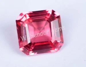 Natural Rubellite Tourmaline 3.90 Ct Red Pink Emerald Certified Loose Gemstone - Imagen 1 de 6