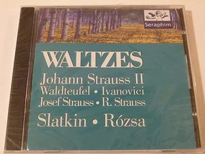 JOHANN STRAUSS II Waltzes; Waldteufel, Slatkin, Rozsa 1995 Seraphim ~ SEALED NEW - Imagen 1 de 2