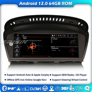 Android 12 CarPlay Autoradio Navi DAB+GPS für BMW 3/5 Series E90 E91 E60 E61 CIC - Bild 1 von 18