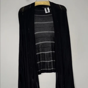 BCBGMaxAzria Black Open Cardigan Sweater - Picture 1 of 10