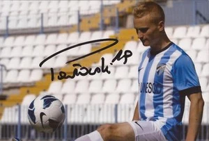 MALAGA & GAZIANTEP: BARTLOMIEJ PAWLOWSKI SIGNED 6x4 ACTION PHOTO+COA - Picture 1 of 1