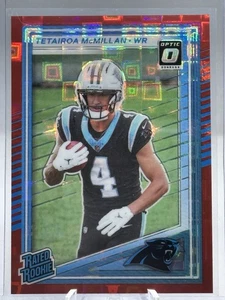 2025 Donruss Optic Tetairoa McMillan Red Pandora #314 Rated Rookie RC Carolina - Picture 1 of 9