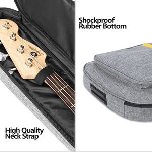 HOHIYO Bass Guitar Bag 0.38In Padding Waterproof Electric Bass Case Bass Guit... - Picture 1 of 12