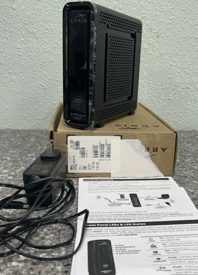 REFURB ARRIS SBG10 Cable Modem Router Combo - Fast DOCSIS 3.0 Gigabit & AC1600 - Image 1 of 4