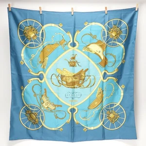 Hermes Carre 90 SPRINGS Scarf Multicolor Silk J-3065 - Picture 1 of 24