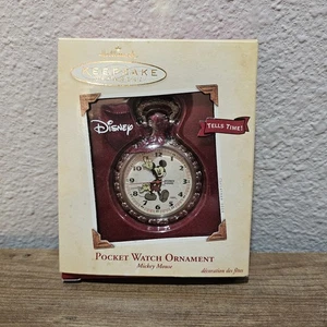 Orologio da tasca vintage Disney Hallmark Keepsake Topolino ornamento batteria nuova - Foto 1 di 9