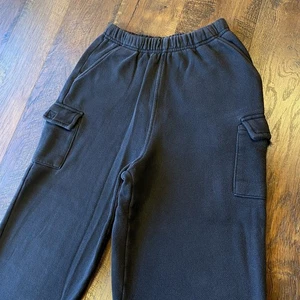 Curfew Youth M (10-12) Kids Cargo SweatPants Black - Picture 1 of 6