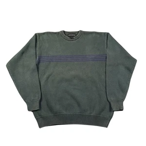 Vintage Croft & Barrow Rundhalsausschnitt Pullover Herren XLT grün Baumwolle Strick klassisch - Bild 1 von 6