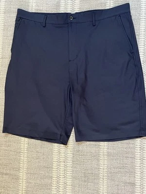 Shorts de golfe Dunning masculino 38 azul marinho chino ao ar livre taco desempenho preppy - Imagem 1 de 4