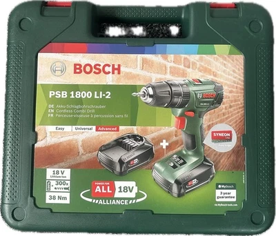 Genuine Bosch Carry Case for PSR 1800 LI-2 18V cordless Drill- CASE ONLY - Image 1 of 3