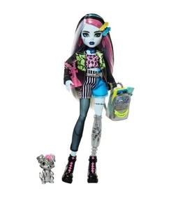 Monster High Frankie Stin muñeca de moda con mascota Watzie y accesorios 12,7” - Imagen 1 de 6