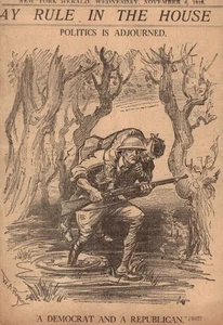 William Allen Rogers NY Herald 1919 “ Politik “ Zeitung Original Cartoon - Bild 1 von 1