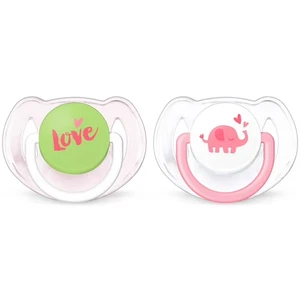 Philips Avent Classic Schnuller, 6-18 Monate, Pink Elephants, 2er Pack - Bild 1 von 3