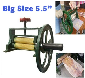 5.5 Inches Vintage Grinder Brass Core Dried Squid Sugar Canes Hand Cranked - Picture 1 of 22