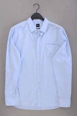 ⭐ BOSS by Hugo Boss camicetta per uomo taglia 54, XL blu di cotone ⭐ - Immagine 1 di 4