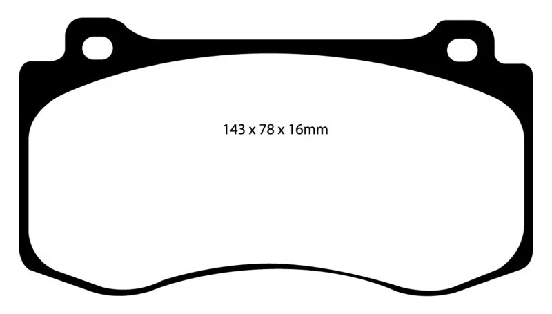 Передние тормозные колодки Yellowstuff (Excl 6 поршневых суппортов) EBC DP41764R - Изображение 1 из 1