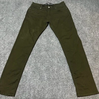 Xray Jeans Mens 34 Green Denim Cotton Blend Straight Mid Rise Five Pockets - Image 1 of 4