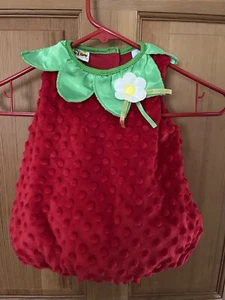 Baby Girl Strawberry Costume 6-9 Months - Picture 1 of 8