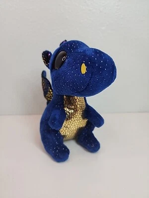 Ty Beanie Boos SAFFIRE The Blue  Dragon Plush Toy The Beanie Baby Collection Toy - Image 1 of 4