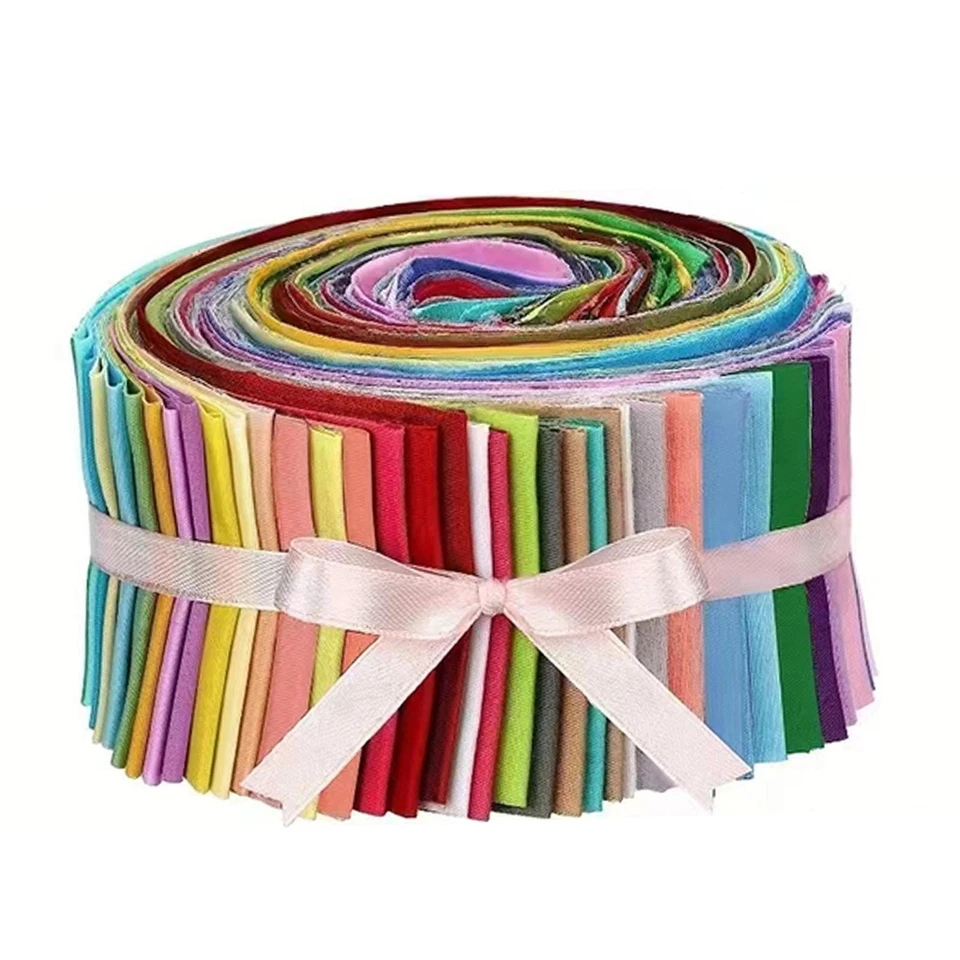 40 Pieces Jelly Rolls Fabric Craft Quilting Jelly Rolls Patchwork for Crafts - image 1 of 4