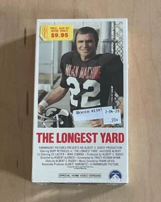 THE LONGEST YARD (1974) Sealed VHS Paramount Football Prison Burt Reynolds - Image 1 of 4