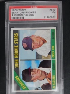Tarjeta de béisbol 1966 Topps #549 Senators estrellas novatas (nuevo) PSA 7 - Imagen 1 de 2