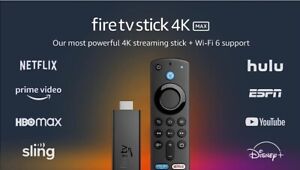 Fire TV Stick 4K Max Streaming Device Wi-Fi 6 Alexa Voice Remote