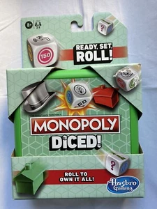 Monopoly Dice Diced Game Hasbro Travel Size BRAND NEW - Picture 1 of 8