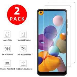 2er-Pack Premium Echt Hartglas Displayschutzfolie für Samsung Galaxy A21/A21S - Bild 1 von 11