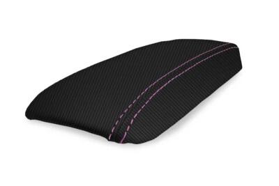 Tapa de consola reposabrazos cubierta fibra de carbono para Mazda MX3 1992-1998 puntada rosa Foto 1 de 4