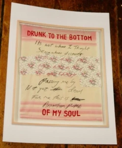 GEORGE MICHAEL COLLECTION CHRISTIES AUCTION ART CARD 2019 TRACEY EMIN DRUNK SOUL - Picture 1 of 2