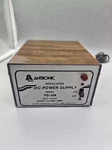 ANTRONIC PS 104 DC Power Supply Untested Vintage Model Train - Picture 1 of 6